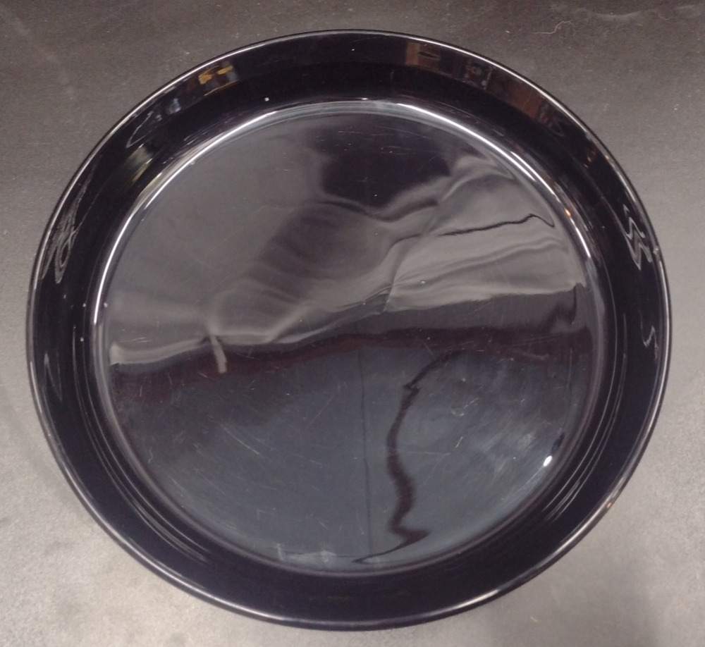 Corning Ware 24cm French Black Quiche Tart Pie Dish F-3-B Vintage